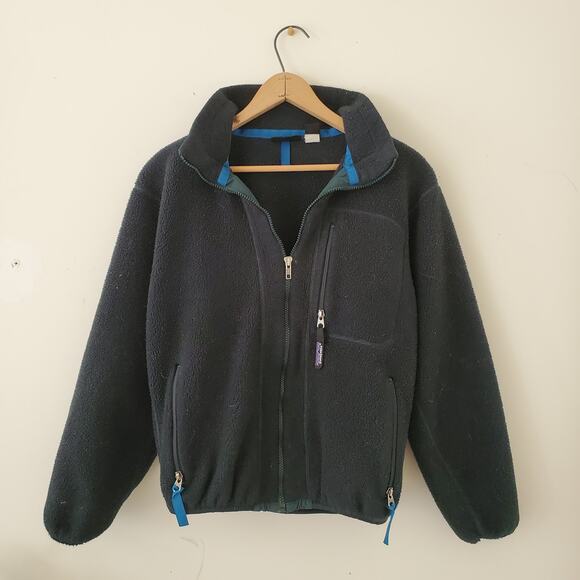 Vintage Patagonia Synchilla Green Fleece Jacket - Picture 1 of 8